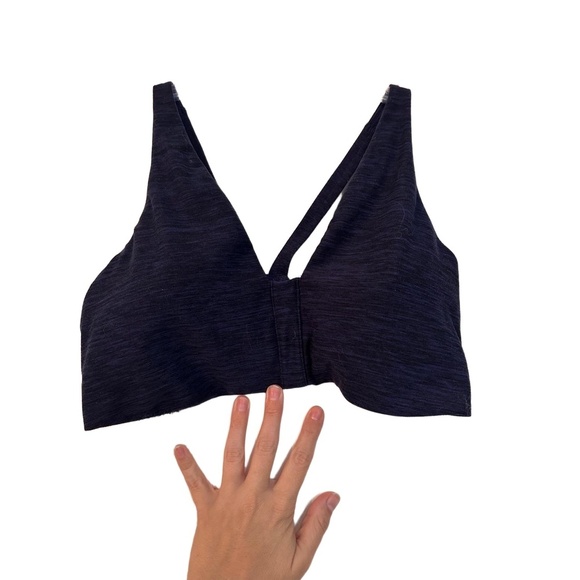VICTORIA'S SECRET Womens M/80B Dark Blue Caged Bralette Activewear Top - Picture 2 of 5
